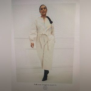 ELOQUII Elements Zip Front Jumpsuit with Tie Waist